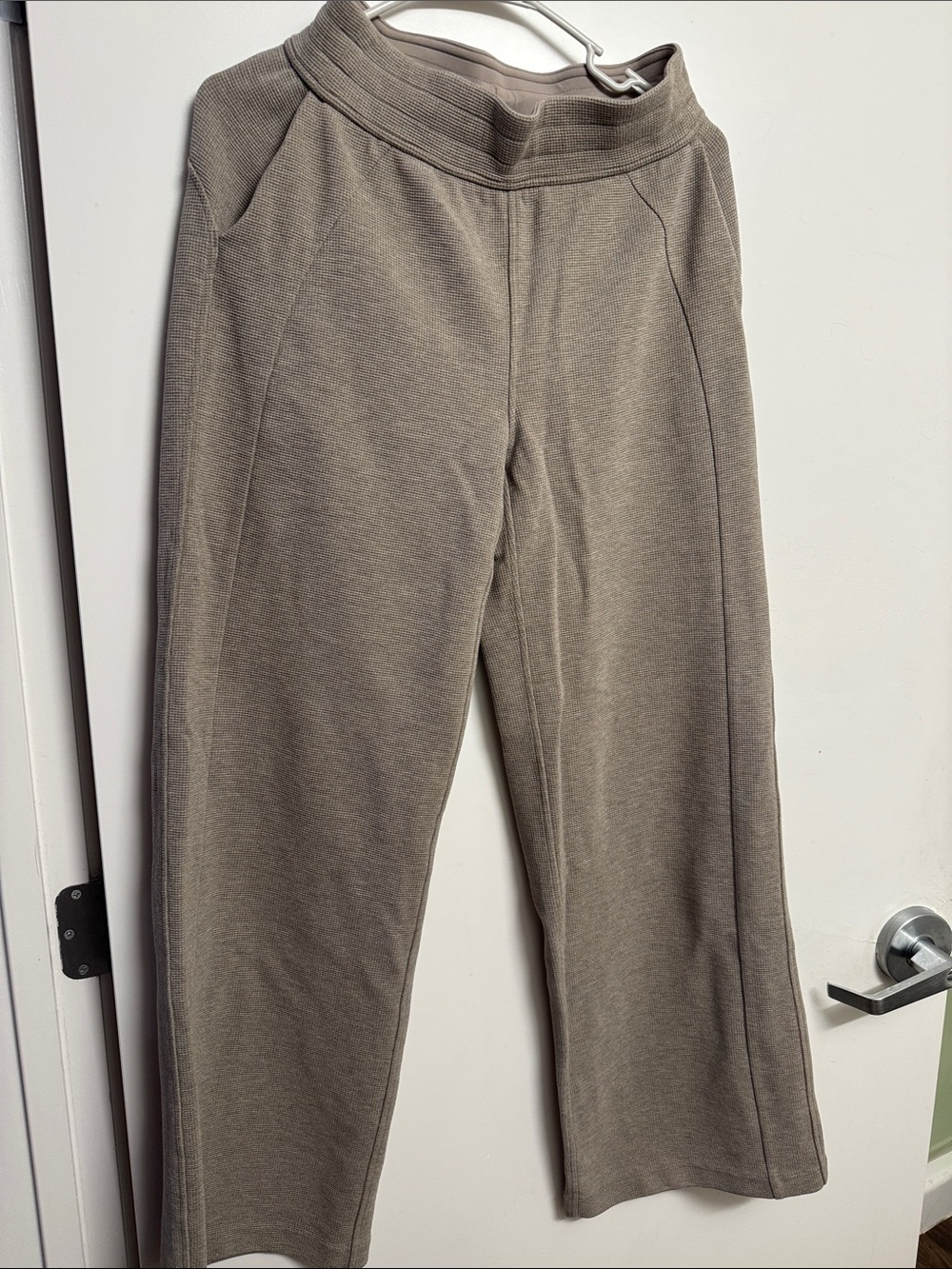 lululemon athletica Wide-Leg Knit Pants in Taupe